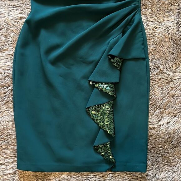 Carmen marc valo green midi dress - Picture 3 of 4